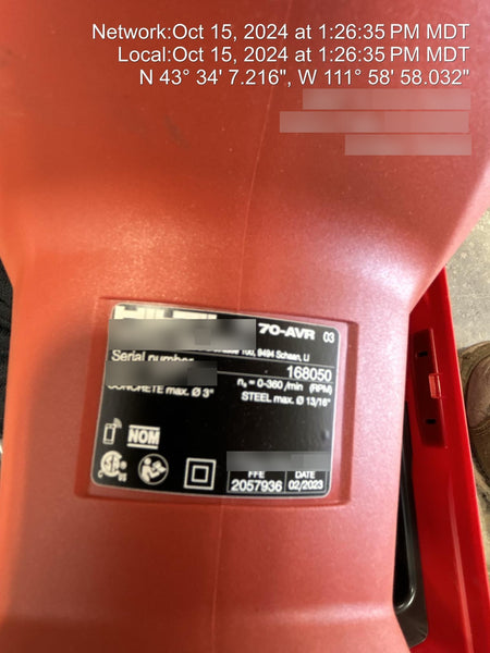 2023 HILTI TE 70-AVR