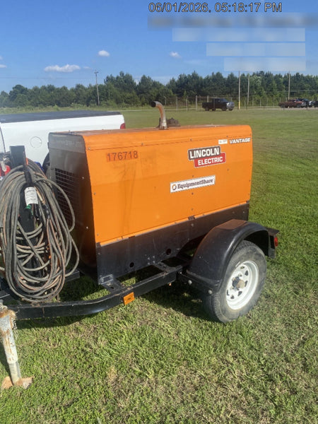 2021 Lincoln Electric Vantage 322 Vantage 322 Ready Pak 3 w/ Decals, ORANGE (includes trailer, cable rack, fender light kit) NO Telematics