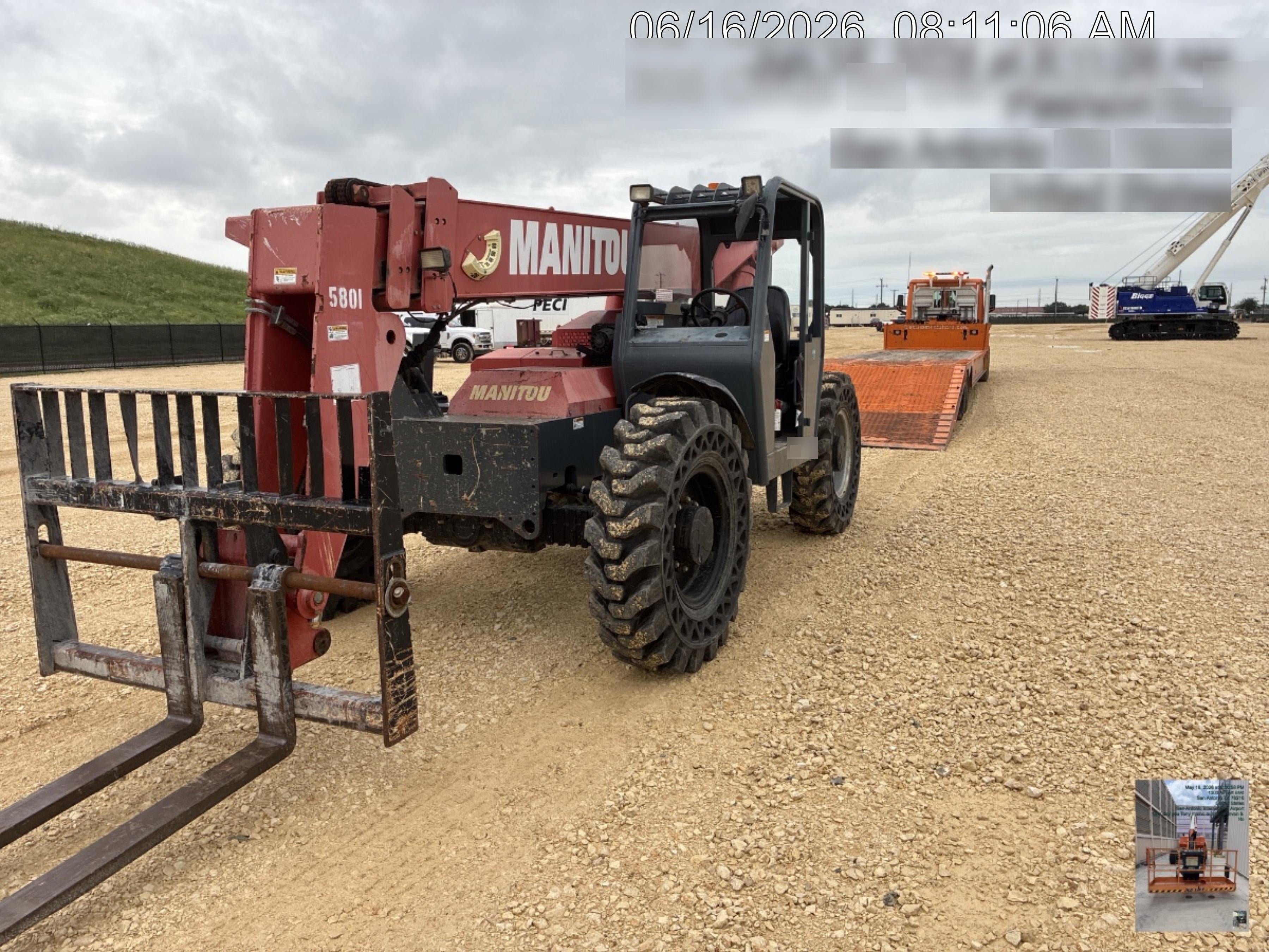 2017 Manitou 12042 Manitou MTA 12042, Solid Tires, 66" Carriage, Open ROPS, Flashing Beacon and Work Light Package