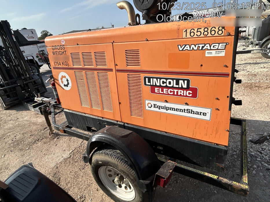 2021 Lincoln Electric Vantage 549X Ready Pak 3, ORANGE (includes trailer, cable rack, fender light kit)