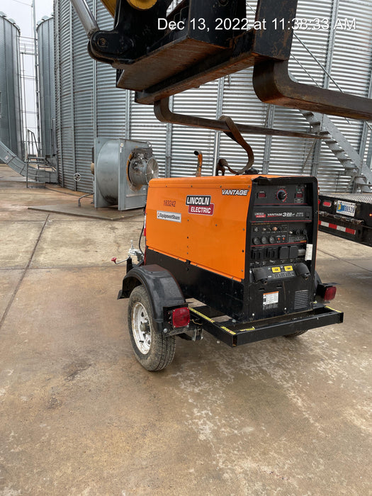 2021 Lincoln Electric Vantage 322 Vantage 322 Ready Pak 3 w/ Decals, ORANGE (includes trailer, cable rack, fender light kit) NO Telematics