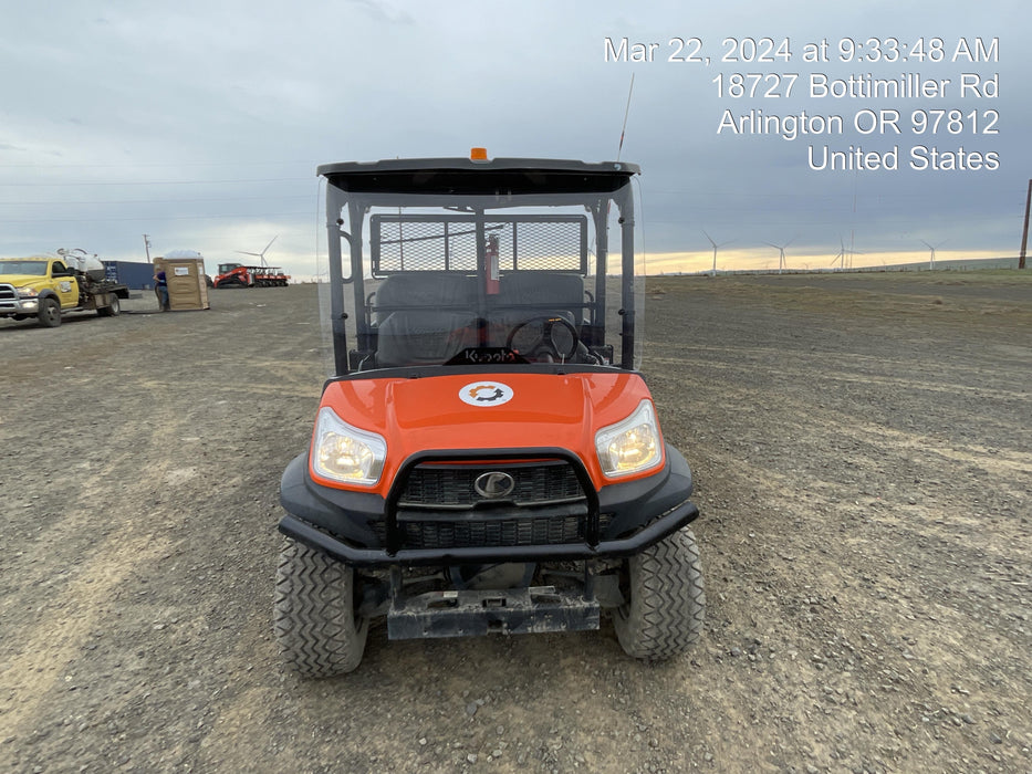2020 Kubota RTV-X1140W-H 4WD utility cart -LED strobe -Windshield tempered glass -Plastic canopy -Wire harness kit -Backup alarm