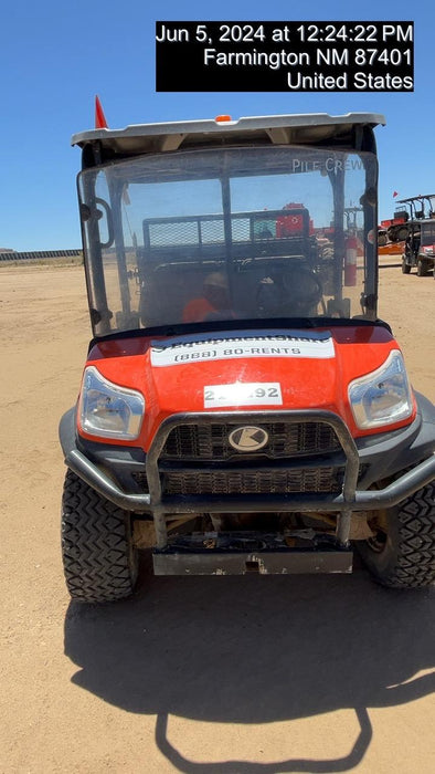 2022 Kubota RTV-X1140W-H Plastic Canopy, Windshield Acrylic Clear, LED Strobe Light, Wire Harness Kit, Back up Alarm