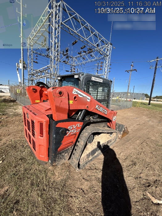 2019 Kubota SVL75-2 Cab/Heat/Air, Standard Tracks, Standard Flow, Hydraulic QC 68" HD Tooth Bucket