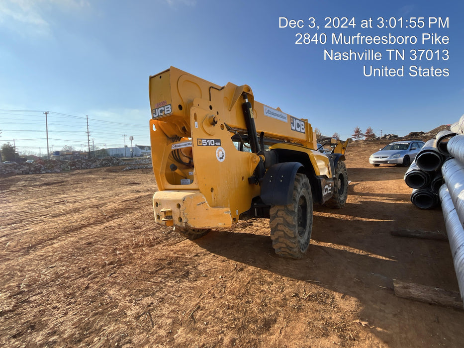 2020 JCB 510-56 Canopy, Solid Tires, Work Lights, Beacon, Aux Hydraulics, Back up Alarm, Lifting Eye, ES Decals