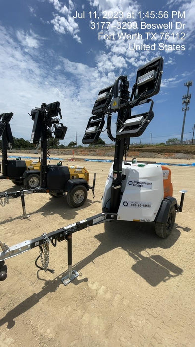 2023 Generac MLT2 Diesel, Flex Switch 120V Input, Powerzone Controller, (4) 320W LED Lights, 4kW Generator, 39.9 Gal Fuel Tank, 2" Ball, T3