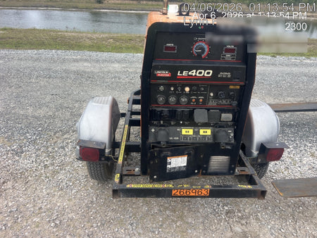 2022 Lincoln Electric LE400 Kubota V1505, Trlr, Cable Rack, Light Kit, ES Decals, T3