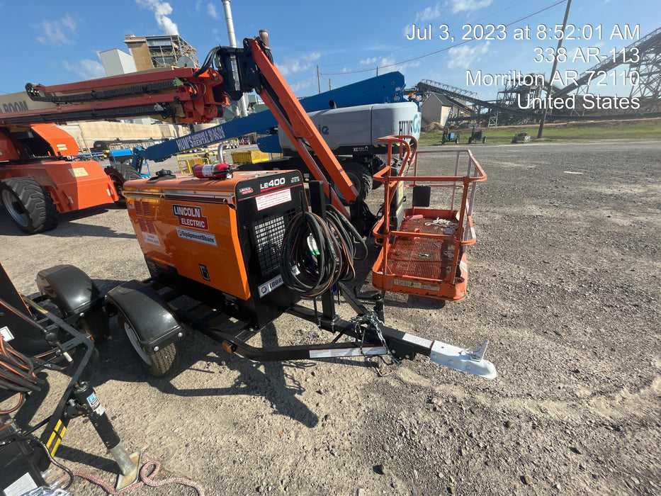 2023 Lincoln Electric LE400 Kubota V1505, Trlr, Cable Rack, Light Kit, ES Decals, T3