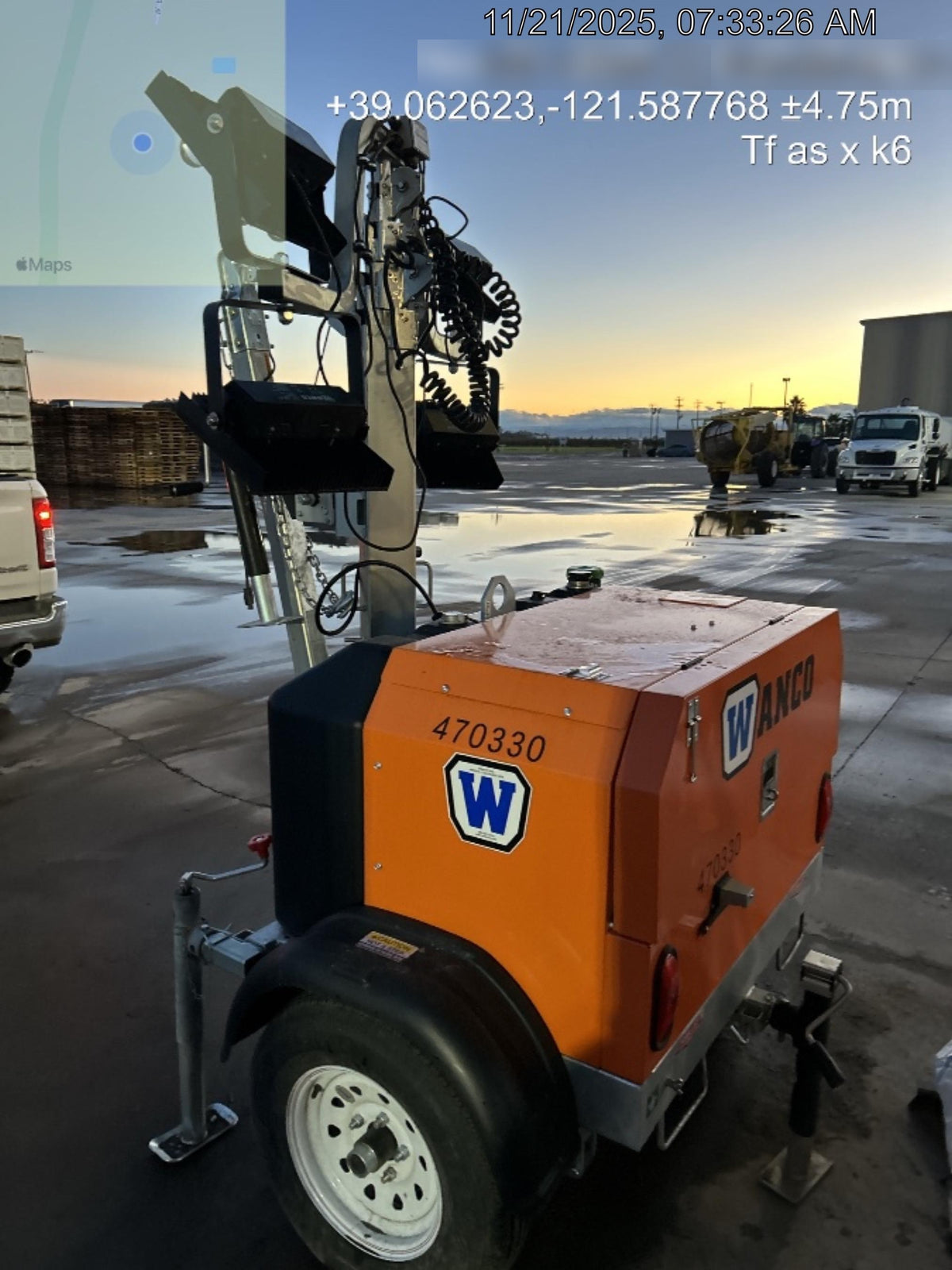 2024 Wanco WLTT-4MM4K Diesel, Deep Sea Controller, Shore Power Plug, Auto Start, (4) 350W LED Floodlights, 4kW Generator, 60 Gal Fuel Tank, 2" Ball, T3