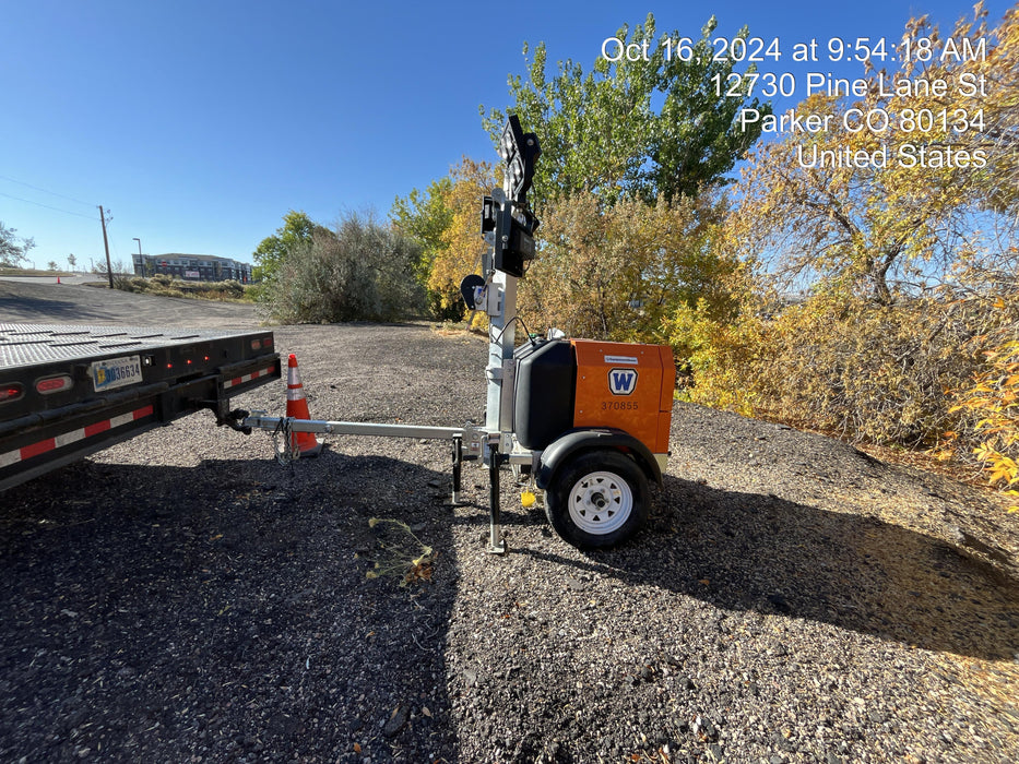 2023 Wanco WLTT-4MM4K Diesel, Deep Sea Controller, Shore Power Plug, Auto Start, (4) 350W LED Floodlights, 4kW Generator, 60 Gal Fuel Tank, 2" Ball, T3