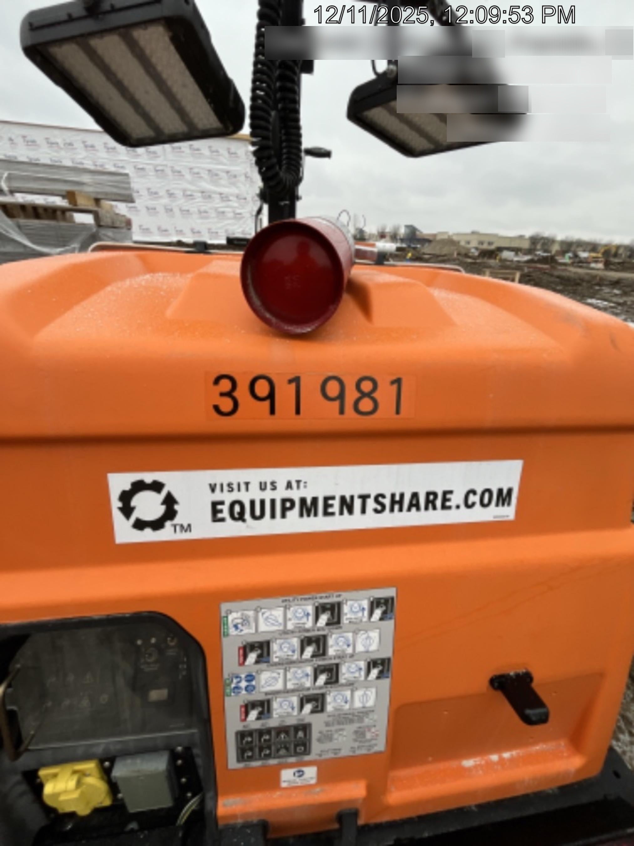 2024 Generac MLT2 Diesel, Flex Switch 120V Input, Powerzone Controller, 
(4) 320W LED Lights, 4kW Generator, 39.9 Gal Fuel Tank, 2" Ball, T3