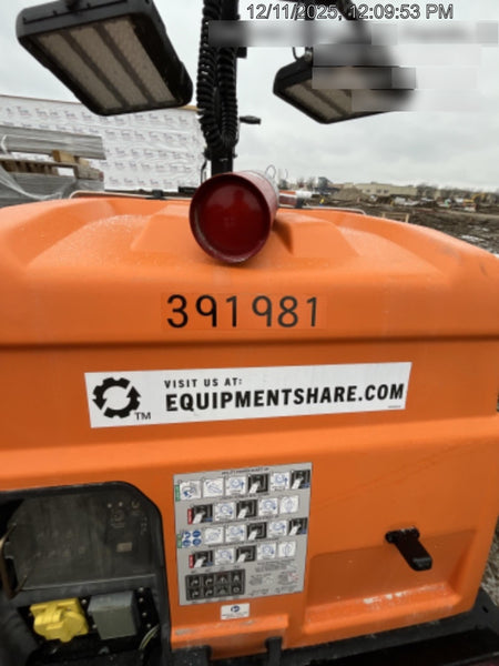 2024 Generac MLT2 Diesel, Flex Switch 120V Input, Powerzone Controller, 
(4) 320W LED Lights, 4kW Generator, 39.9 Gal Fuel Tank, 2" Ball, T3