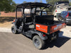 2022 Kubota RTV-X1140R-H Plastic Canopy, Windshield Acrylic Clear, LED Strobe Light, Wire Harness Kit, Back up Alarm