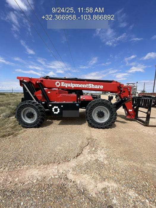 2020 Manitou MTA10055 Canopy, LED Work Lights, Solid Tires, Lift Hook, Beacon, Auxiliary Hydraulics w/66" Carriage and 60" Forks