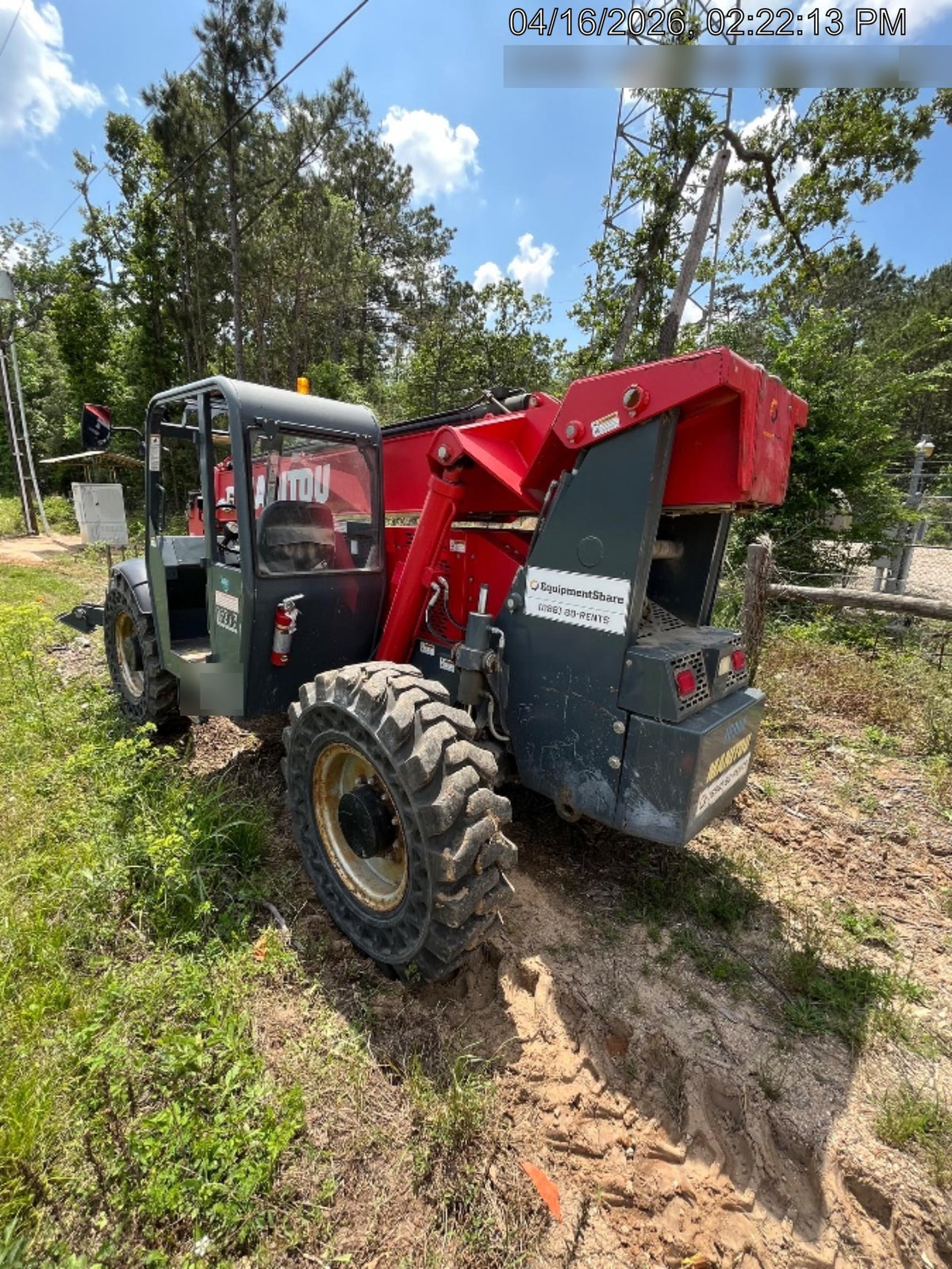 2019 Manitou MTA10055 MTA10055 - 120 HP T4, Canopy, Worklights/Strobe, Beacon, 66" Carriage, 60" Forks, Solid Tires, Lift Hook, Aux Hydraulics