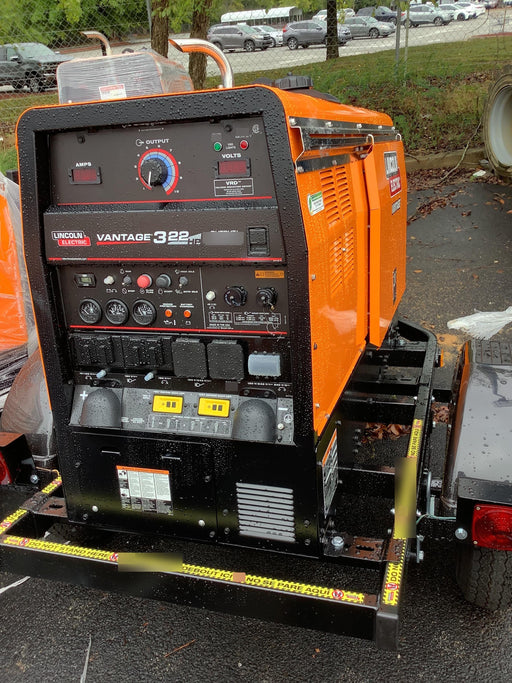 2021 Lincoln Electric Vantage 322 Vantage 322 Ready Pak 3 w/ Decals, ORANGE (includes trailer, cable rack, fender light kit) NO Telematics