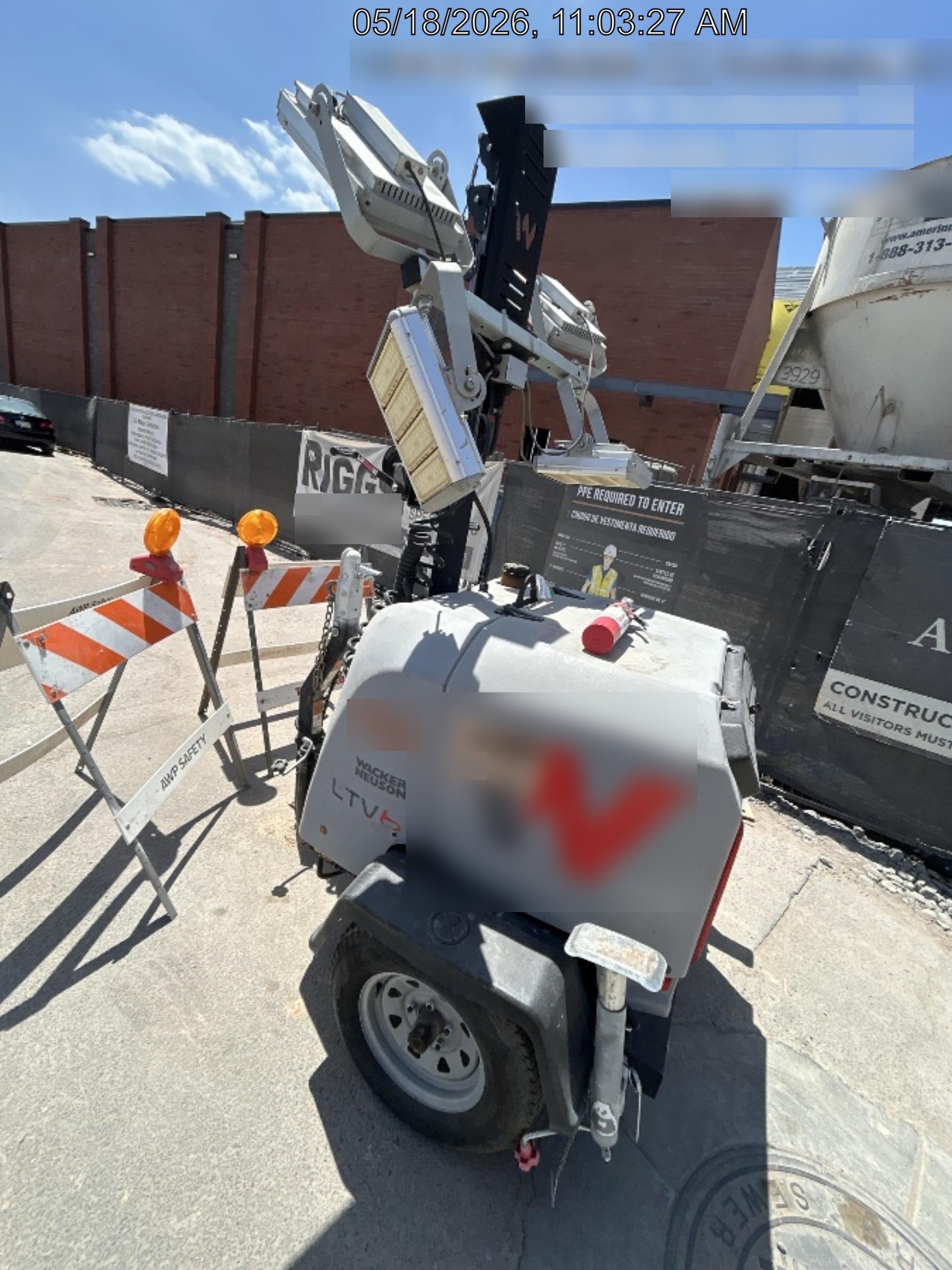 2019 Wacker Neuson LTV6K-LED Standard LED Towable Light Tower w/None