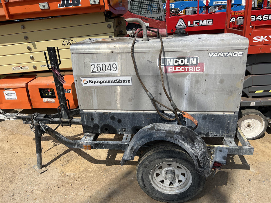 2019 Lincoln Electric Vantage 322 Lincoln Vantage 322 Welder w/Trailer, Light Kit, Cable Rack