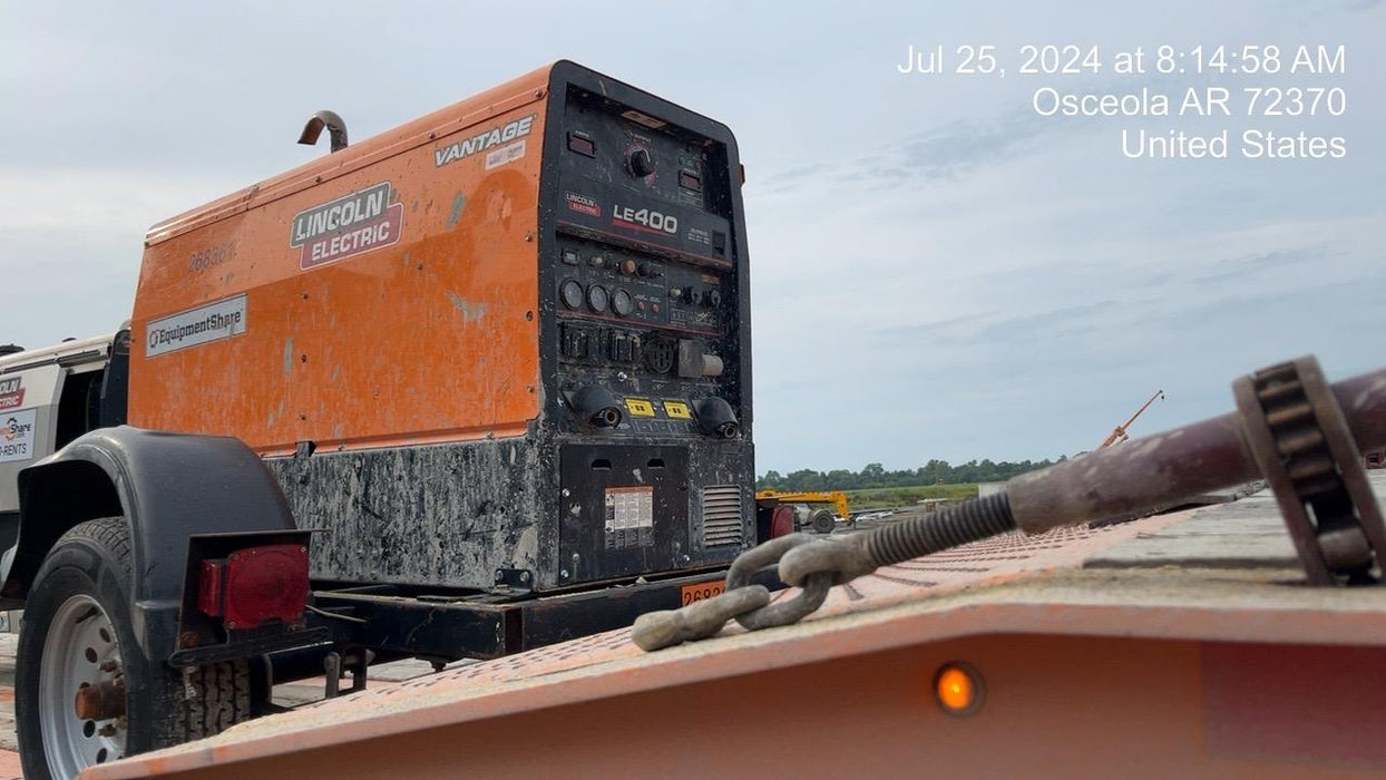 2022 Lincoln Electric LE400 Kubota V1505, Trlr, Cable Rack, Light Kit, ES Decals, T3