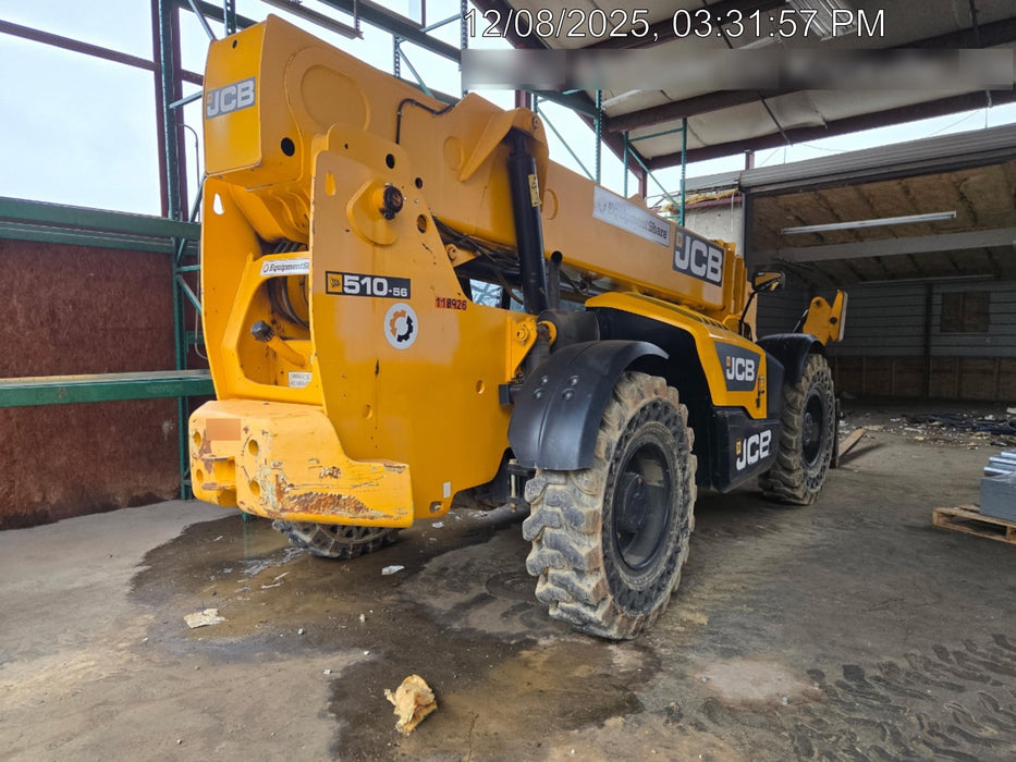 2020 JCB 510-56 Canopy, Solid Tires, Work Lights, Beacon, Aux Hydraulics, Back up Alarm, Lifting Eye, ES Decals