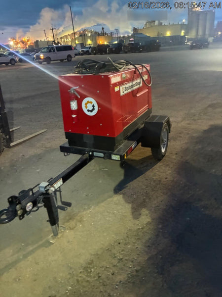 2022 Shindaiwa DGW400MDL Kubota D902 Engine, 23 HP, Dual Op Welder, Wire, Arc, Droop Stick, Tig, and CC Stick Functionality, Simulphase, 3 Phase and 1 Phase Gen Output, Single Axle NB Trlr, Slr Trckl Chrg 12V 12W, Fire Ext
