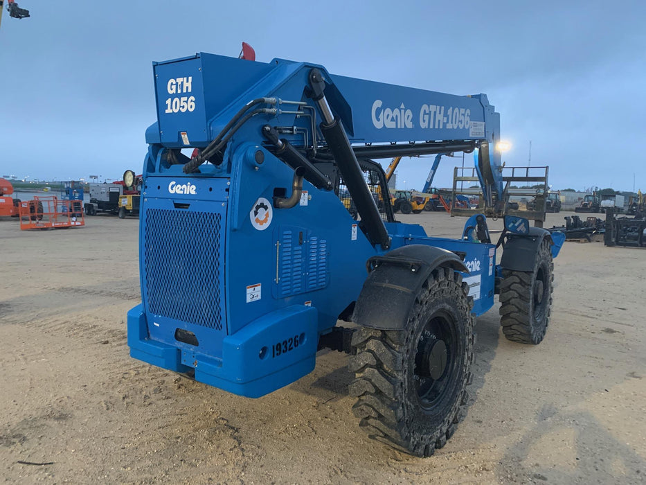 2018 Genie GTH-1056 Genie GTH-1056 w/ROPS, Work Lights, Solid Tires, RH Cab Mesh, Beacon, 60" Carriage and Forks