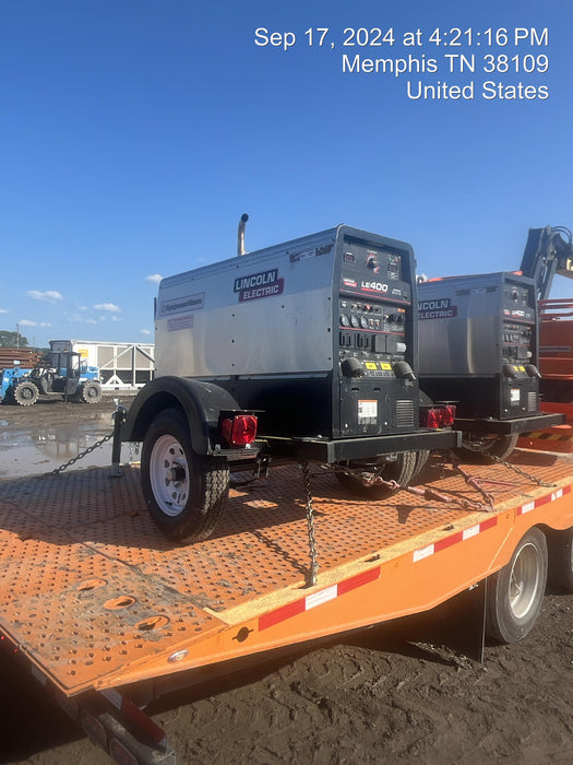 2024 Lincoln Electric LE400 Kubota V1505, Trlr, Cable Rack, Light Kit, ES Decals, T3