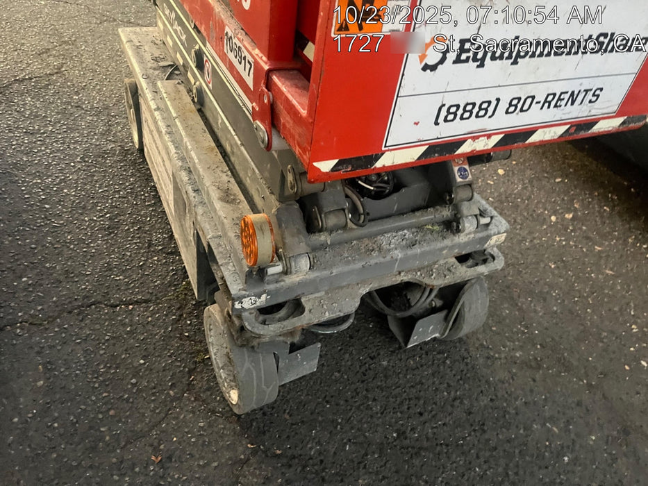 2020 Skyjack SJIII-3219 Solid NM Tires, Half height spring hinged entry gate, Dual Beacons, 800W Inverter