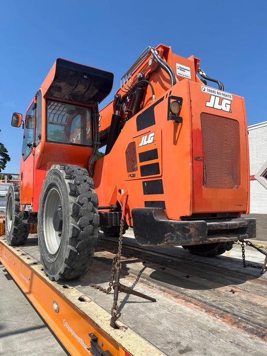 2019 Skytrak 6036 Cab/Heat/Air, Solid Tires, LED Work Lights, Beacon w/50" Carriage, 48" Pallet Forks