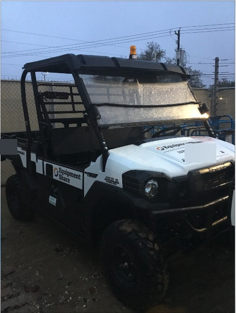 2019 Kawasaki MULE PRO-DX 3 Seater, Standard Options, Backup Alarm, Beacon, Plastic Hard Top, Poly Windshield, Horn Kit