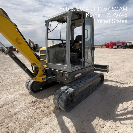 2018 Wacker Neuson EZ53 EZ53 12K Excavator, TRK,LGD,CAB,PC, Manual QC, Hydraulic Thumb, Buckets: 24", 18 12"