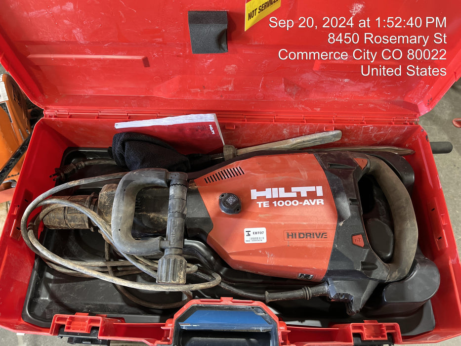 2021 HILTI TE 1000-AVR