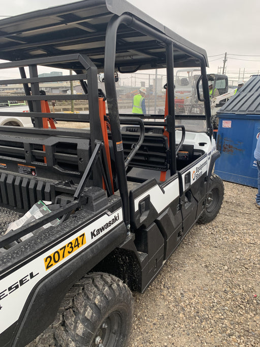 2022 Kawasaki Mule PRO-DXT Standard Options, Backup Alarm, Beacon, Plastic Hard Top, Poly Windshield, Horn Kit