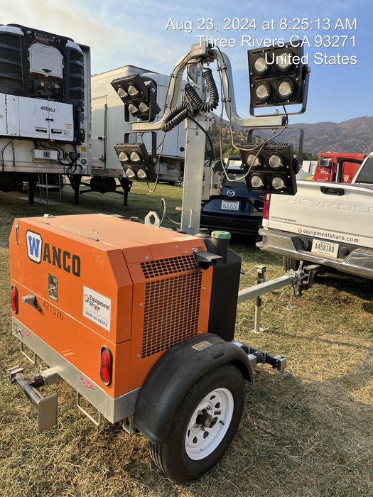 2024 Wanco WLTT-4MM4K Diesel, Deep Sea Controller, Shore Power Plug, Auto Start, (4) 350W LED Floodlights, 4kW Generator, 60 Gal Fuel Tank, 2" Ball, T3