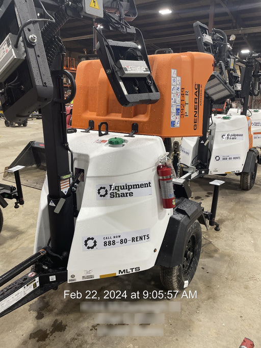 2024 Generac MLT2 Diesel, Flex Switch 120V Input, Powerzone Controller, 
(4) 320W LED Lights, 4kW Generator, 39.9 Gal Fuel Tank, 2" Ball, T3