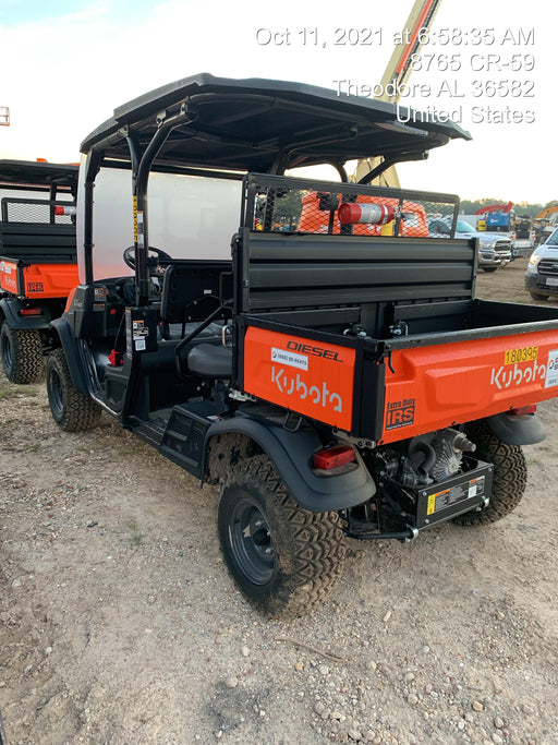 2022 Kubota RTV-X1140W-H Plastic Canopy, Windshield Acrylic Clear, LED Strobe Light, Wire Harness Kit, Back up Alarm