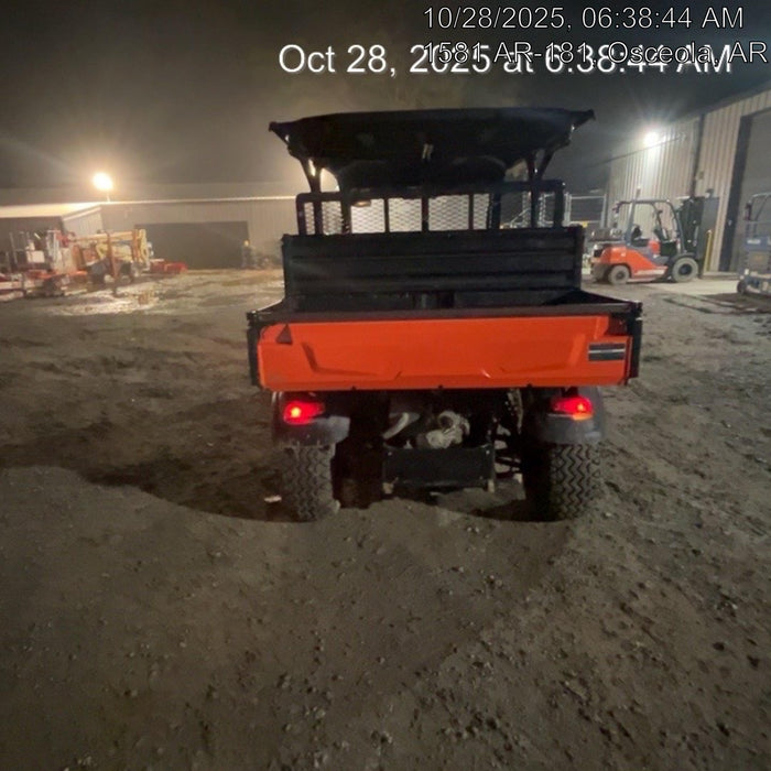2019 Kubota RTV-X1140W-H 4wd Utility Cart, LED Strobe, Windshield Tempered Glass, Plastic Canopy, Wire Harness Kit, Backup Alarm