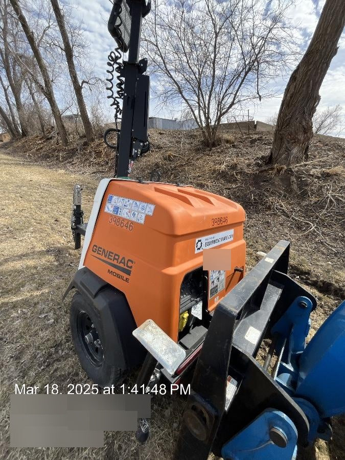 2024 Generac MLT2 Diesel, Flex Switch 120V Input, Powerzone Controller, 
(4) 320W LED Lights, 4kW Generator, 39.9 Gal Fuel Tank, 2" Ball, T3