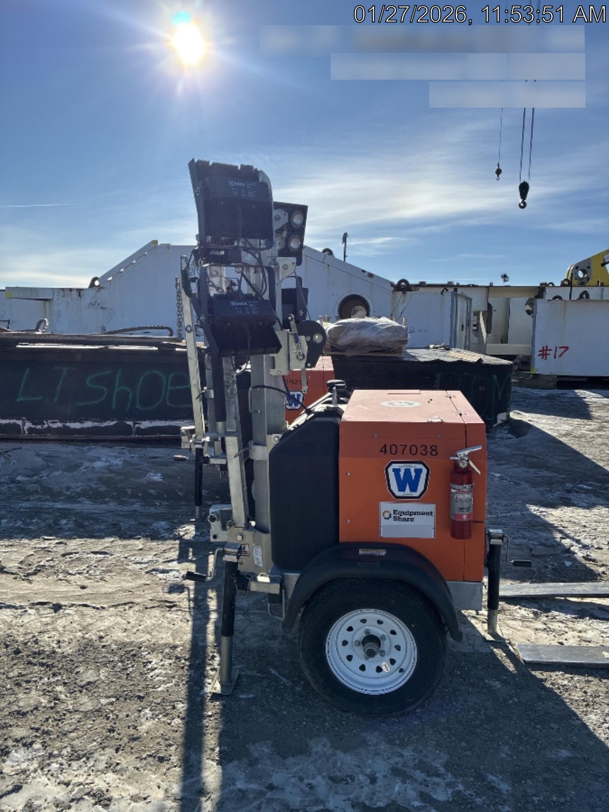 2024 Wanco WLTT-4MM4K Diesel, Deep Sea Controller, Shore Power Plug, Auto Start, (4) 350W LED Floodlights, 4kW Generator, 60 Gal Fuel Tank, 2" Ball, T3