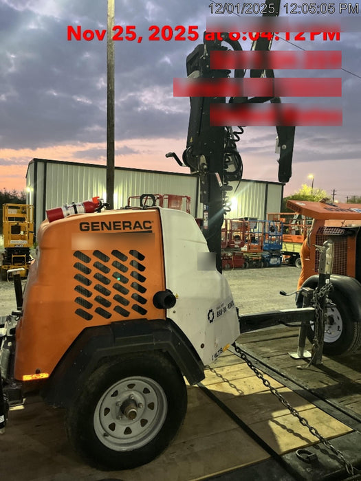 2023 Generac MLT2 Diesel, Flex Switch 120V Input, Powerzone Controller, 
(4) 320W LED Lights, 4kW Generator, 39.9 Gal Fuel Tank, 2" Ball, T3
