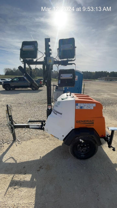 2024 Generac MLT2 Diesel, Flex Switch 120V Input, Powerzone Controller, 
(4) 320W LED Lights, 4kW Generator, 39.9 Gal Fuel Tank, 2" Ball, T3