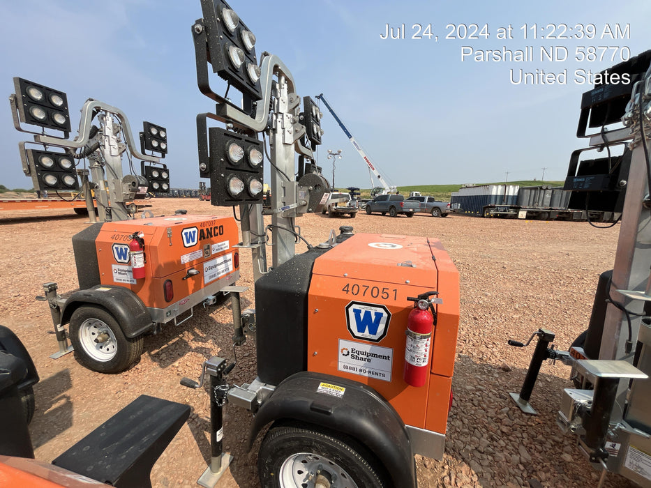 2024 Wanco WLTT-4MM4K Diesel, Deep Sea Controller, Shore Power Plug, Auto Start, (4) 350W LED Floodlights, 4kW Generator, 60 Gal Fuel Tank, 2" Ball, T3