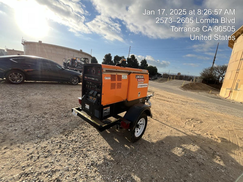 2022 Lincoln Electric Vantage 322 Trlr Mounted, Cable Rack, Light Kit