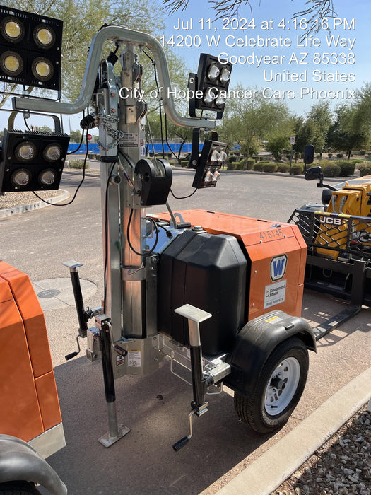 2024 Wanco WLTT-4MM4K Diesel, Deep Sea Controller, Shore Power Plug, Auto Start, (4) 350W LED Floodlights, 4kW Generator, 60 Gal Fuel Tank, 2" Ball, T3