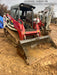2019 Takeuchi TL8 Canopy, 15" Wide Rubber Tracks, Back-up Alarm, Front & Rear Working Lights, Auxiliary Hydraulics, Two-Speed Travel, Electronic Monitoring System 76" HD Smooth Dirt Bucket with Bolt-On Edge, 20.3 cubic feet Capacity