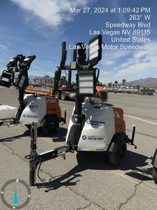 2023 Generac MLT2 Diesel, Flex Switch 120V Input, Powerzone Controller, 
(4) 320W LED Lights, 4kW Generator, 39.9 Gal Fuel Tank, 2" Ball, T3