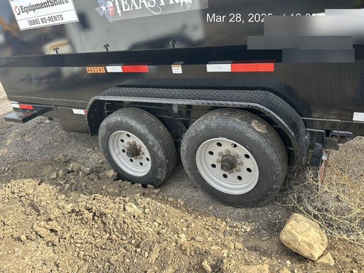 2024 TEXAS PRIDE TRAILERS 14'L x 7'W 5 Cu Yd Trunnion Hydraulic Dump