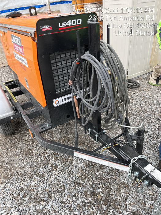 2022 Lincoln Electric LE400 Kubota V1505, Trlr, Cable Rack, Light Kit, ES Decals, T3