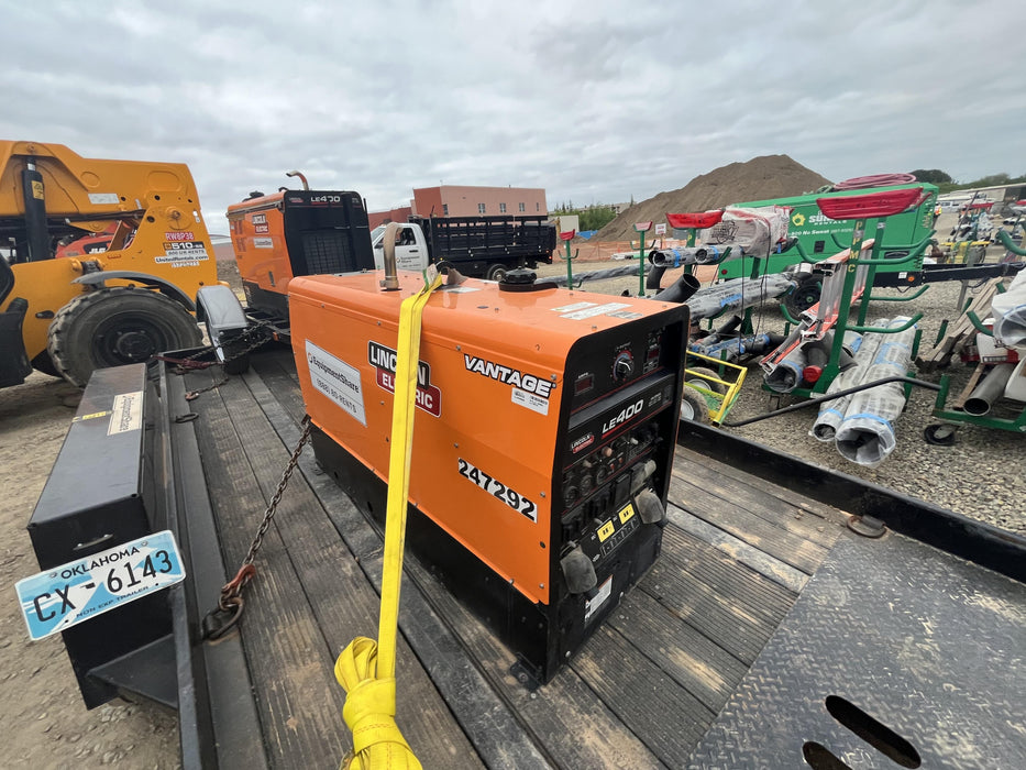 2022 Lincoln Electric LE400 Kubota V1505, Trlr, Cable Rack, Light Kit, ES Decals, T3