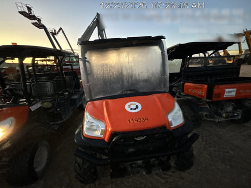 Kubota RTV-X1140W-H Canopy, 4-Seater, Diesel, Windshield Acrylic Clear, LED Strobe, Backup Alarm